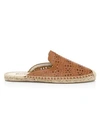SOLUDOS WOMEN'S AMI PERFORATED LEATHER ESPADRILLE MULES,0400011785979