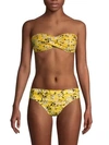 LA BLANCA SWIM Floral-Print Bikini Top,0400011708664