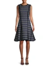 OSCAR DE LA RENTA VIRGIN WOOL & COTTON TWEED DRESS,0400011431347