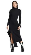 OFF-WHITE KNIT LONG SLEEVE DRESS