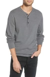 Rag & Bone Slub Cotton Slim Fit Henley In Forest