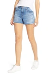 AG HAILEY BOYFRIEND CUTOFF DENIM SHORTS,LED1714RH