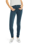 Ag The Farrah High Waist Velvet Jeans In Royal Loon