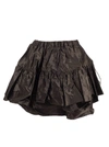 MIU MIU MIU MIU WOMEN'S GREEN SILK SKIRT,MG1313658F0161 42