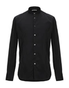 Grey Daniele Alessandrini Solid Color Shirt In Black