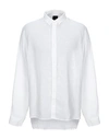 Armani Exchange Linen Shirt In White