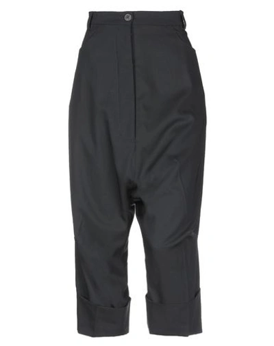 Rundholz Cropped Pants & Culottes In Black