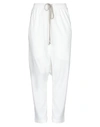 Rick Owens Drkshdw Cropped Pants & Culottes In White