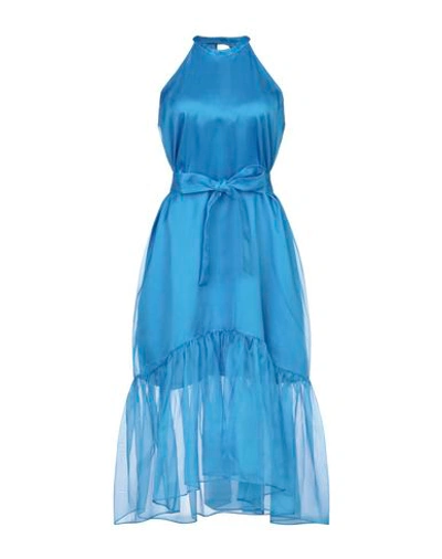Pinko Midi Dresses In Azure