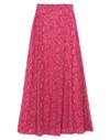 BLUMARINE BLUMARINE WOMAN MAXI SKIRT FUCHSIA SIZE 4 VISCOSE, COTTON, POLYAMIDE,35422426QM 1