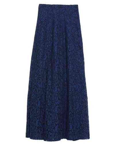 Blumarine Maxi Skirts In Blue