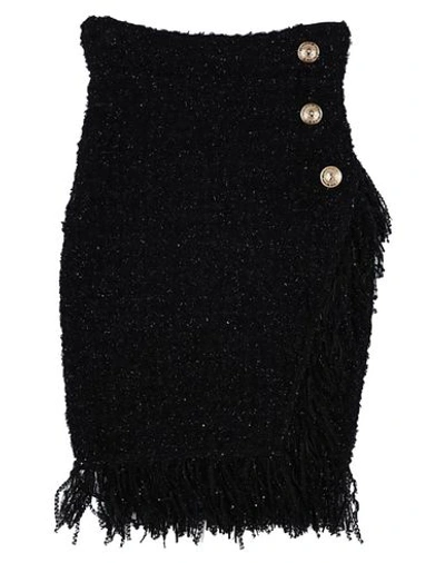 Balmain Knee Length Skirt In Black