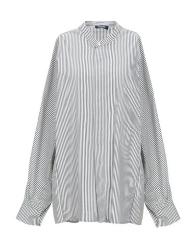 Woolrich Striped Shirt In Grey