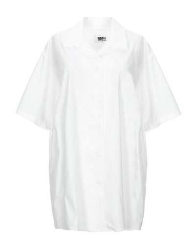 Mm6 Maison Margiela 纯色衬衫及女衬衣 In White