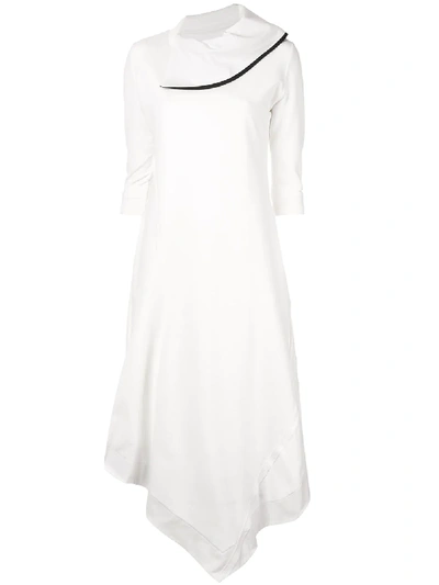 Taylor Compelled Midi Dress In White
