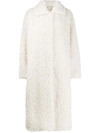 Stand Studio Leah Single-breasted Coat In 白色