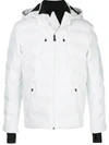 Aztech Mountain 'nuke Suit' Hooded Waterproof Puffer Jacket In White