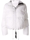 Kru Reversible Down Puffer Jacket In White