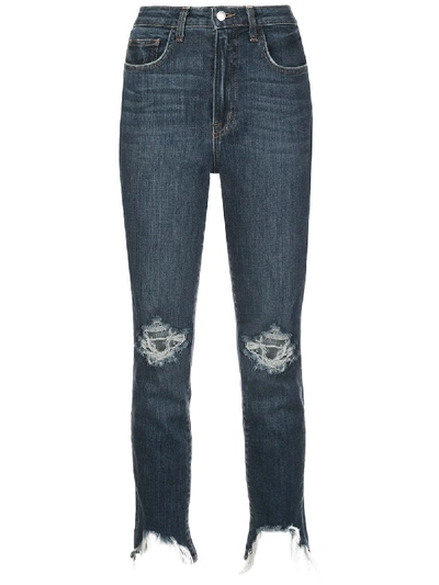 L Agence High Line Skinny Jeans In 蓝色