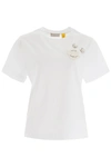 Moncler Genius Moncler Simone Rocha Floral Embroidery T-shirt In White