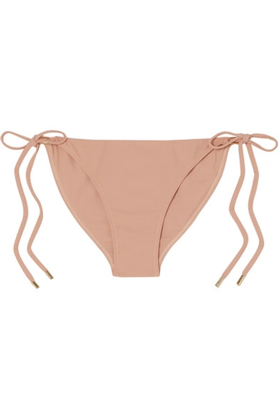 Melissa Odabash Cancun Embellished Bikini Briefs In Tan