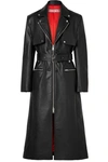 ALEXANDER WANG BELTED LEATHER TRENCH COAT