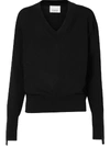 BURBERRY V-NECK KNITTED JUMPER