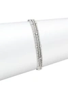 SAKS FIFTH AVENUE 14K WHITE GOLD & DIAMOND BRACELET,0400011715871