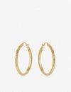 ASTLEY CLARKE ASTLEY CLARKE WOMEN'S GOLD LINIA 18CT GOLD-PLATED STERLING SILVER HOOP EARRINGS,28482671