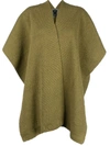 Voz Short-sleeve Flared Cardi-coat In Green
