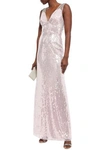 JENNY PACKHAM BEAD-EMBELLISHED SEQUINED TULLE GOWN,3074457345621413181