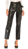 ALEXIS ALEXIS CASTILE VEGAN LEATHER PANT IN BLACK.,AXIS-WP80