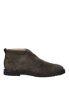 TOD'S GREY CASUAL SUEDE DESERT BOOTS