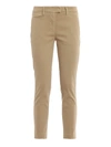 DONDUP PERFECT COTTON SATIN TROUSERS