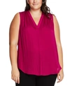 VINCE CAMUTO PLUS SIZE SLEEVELESS V-NECK TOP