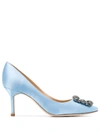 Manolo Blahnik Hangisi Pumps In Blue