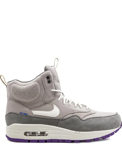 Nike Air Max 1 Mid Sneaker Boots In Grey