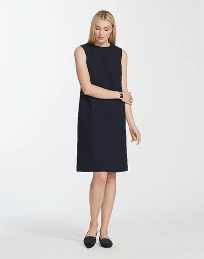 Lafayette 148 Nouveau Crepe Polly Dress In Ink