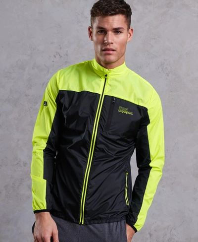 Superdry Core Running Shell Jacket In Yellow
