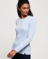 SUPERDRY CROYDE BAY CABLE KNIT JUMPER,2103227500320F2Z030