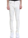 John Elliott The Cast 2 Sour Skittles Print Straight Jeans In White