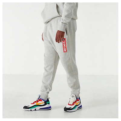 Nike Men's Sportswear Jdi Fleece Jogger Pants In Grey