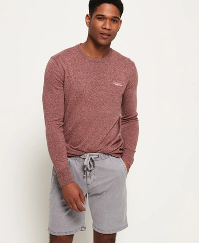 Superdry Orange Label Crew Jumper In Pink