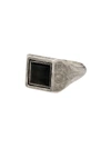 M COHEN SQUARE STONE RING