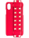 Valentino Rockstud Strap Iphone X Case In Red