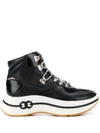 TORY BURCH LACE-UP HIGH TOP SNEAKERS