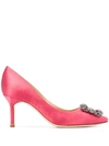 Manolo Blahnik Hangisi Pumps In 粉色