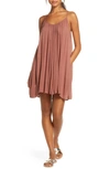 Elan Cover-up Slipdress In Mauve
