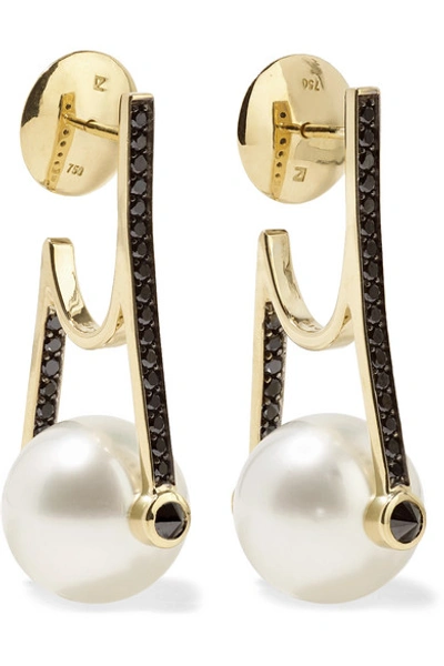 Ara Vartanian 18-karat Gold, Diamond And Pearl Earrings
