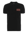 FENDI FF LOGO COTTON PIQUE POLO SHIRT,b730a99c-4f68-e6c3-84d3-0385c9456fd2